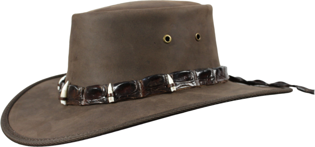 1033 Outback Crocodile - Leather Australian Hat
