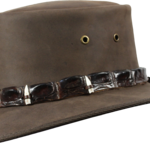 1033 Outback Crocodile - Leather Australian Hat